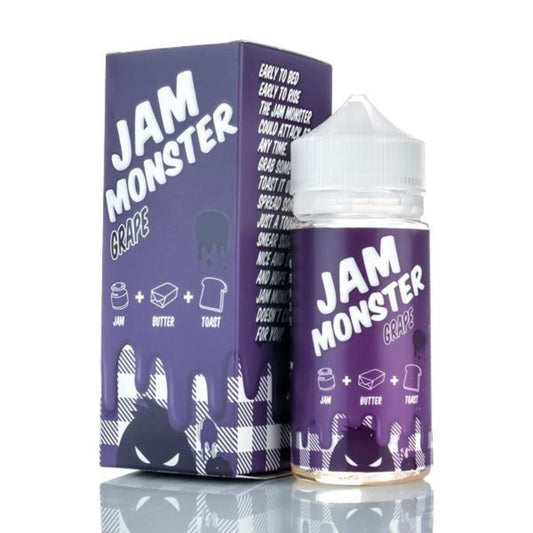 jam monster e-liquid 100ml bottle and box