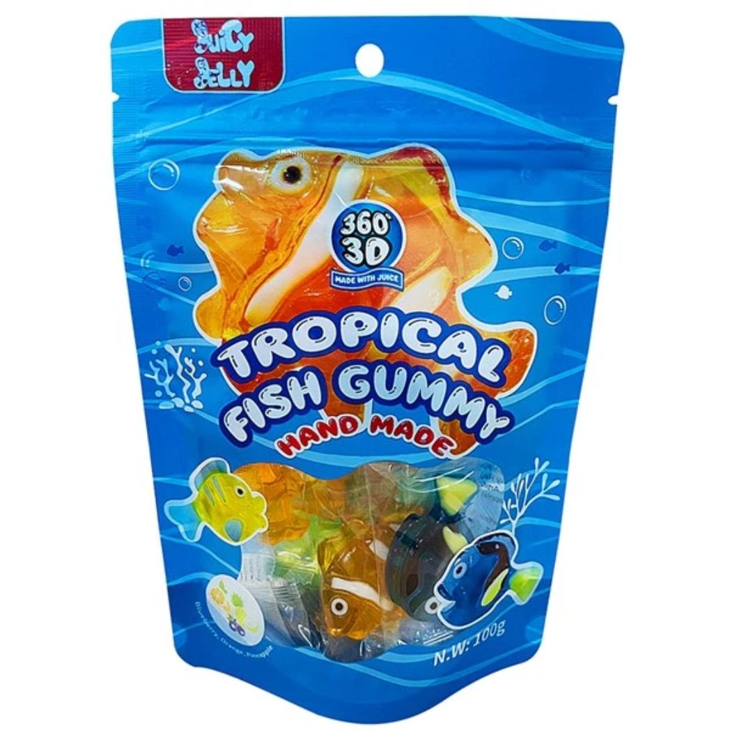 Juicy Jelly 3D Tropical Fish Gummy 100g