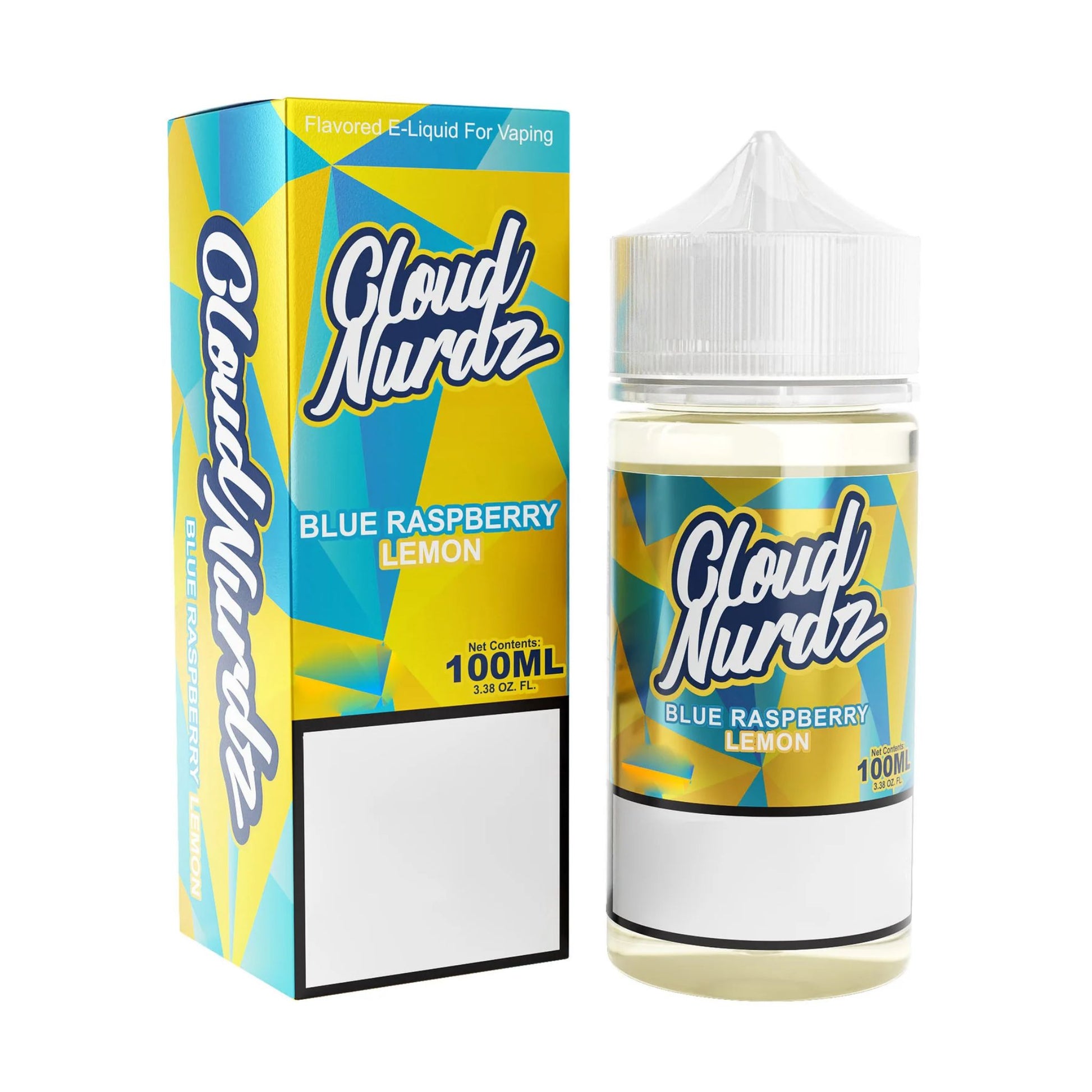 Cloud Nurdz | Blue Raspberry Lemon | 100ml bottle and box
