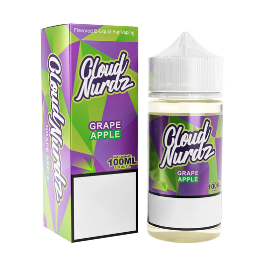 Cloud Nurdz | Grape Apple  100ml bottle and box