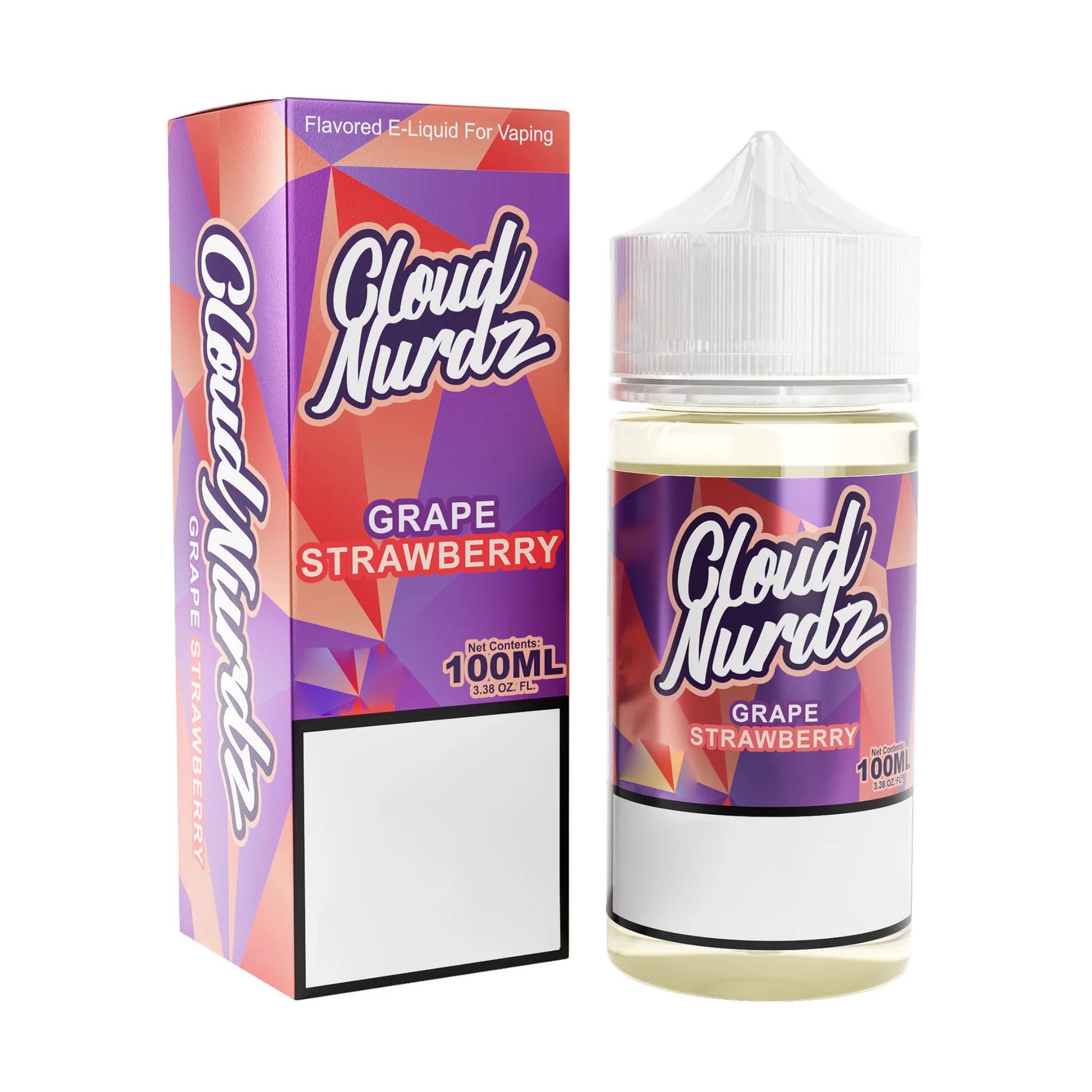Cloud Nurdz | Grape Strawberry | 100ml bottle and box
