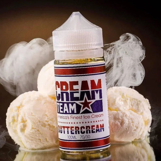 Cream Team | Buttercream | 100ml bottle with vanilla ice cream