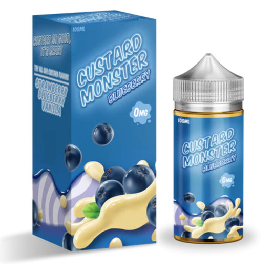 Custard Monster | Blueberry | 100ml bottle and box