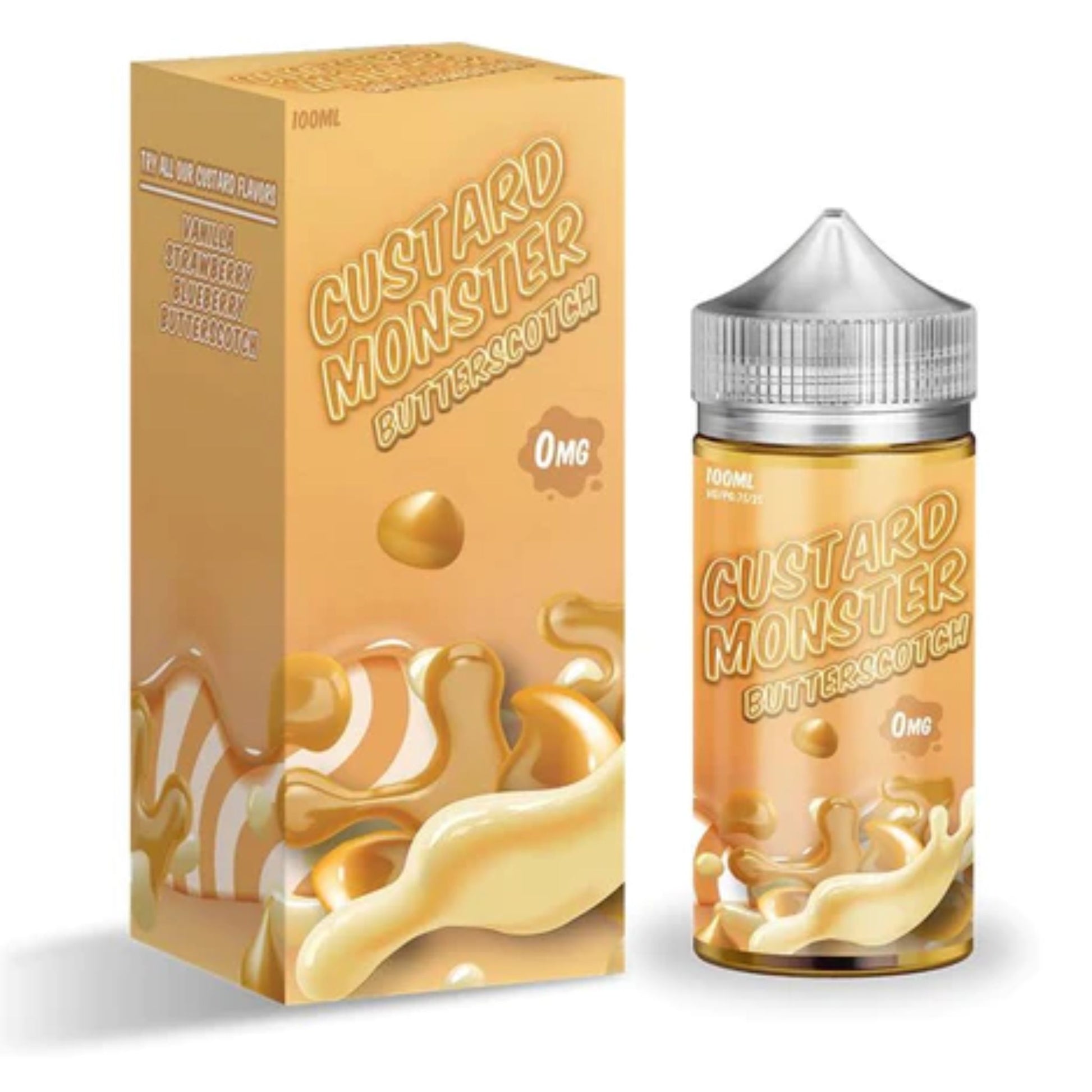 Custard Monster | Butterscotch | 100ml bottle and box