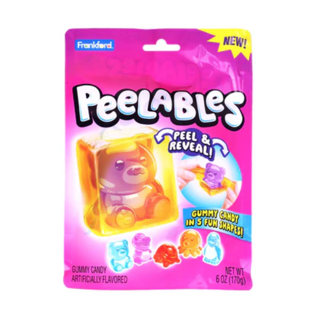 Frankford Peelables Gummy Cubes Assorted Animals 120g