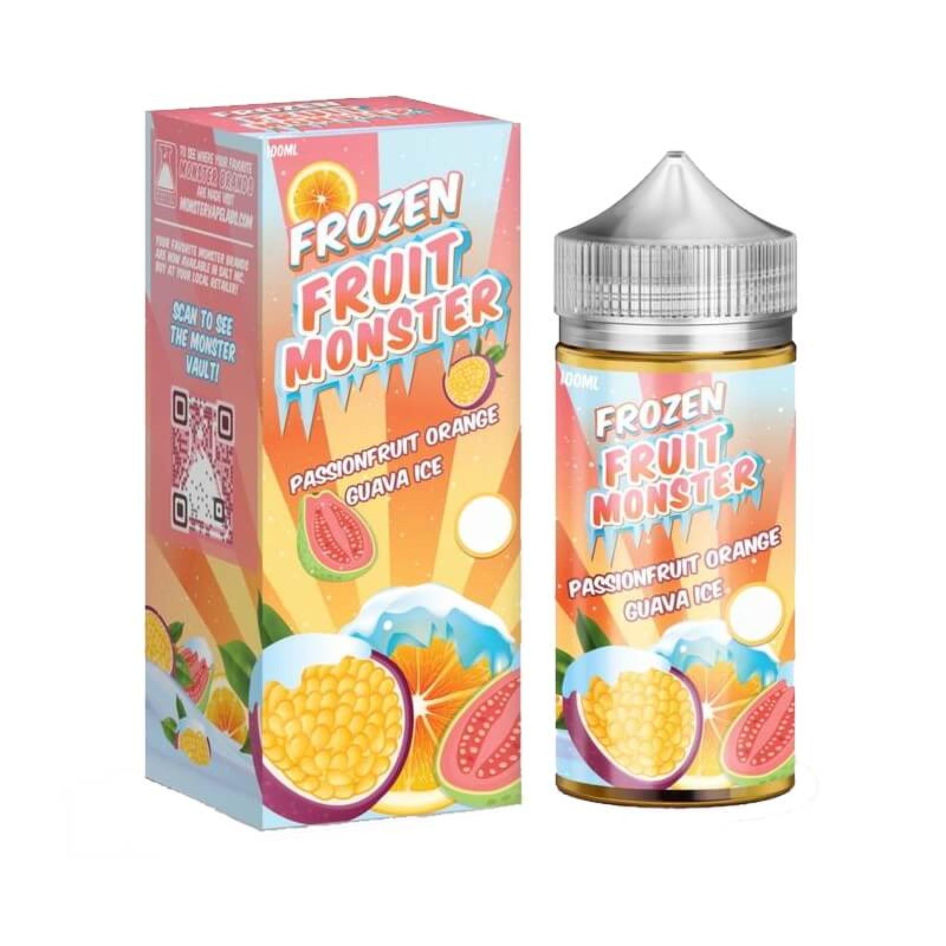 Frozen Fruit Monster | Passionfruit Orange Guava Ice 100ml bottle and box