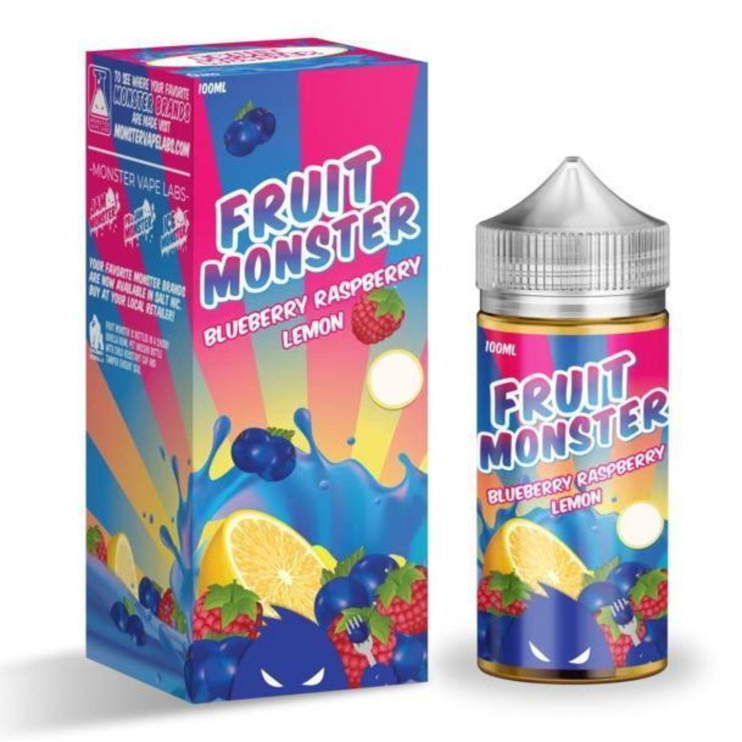 Fruit Monster | Blueberry Raspberry Lemon 100ml bottle and box