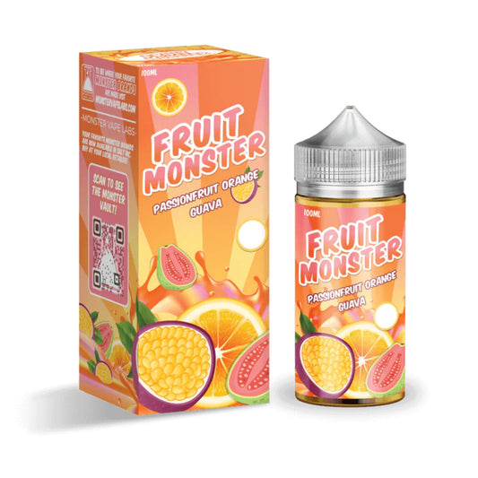 Fruit Monster | Passionfruit Orange Guava | 100ml bottle and box