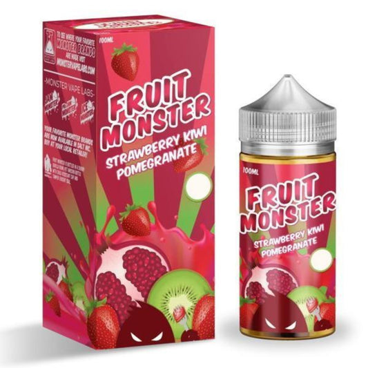 Fruit Monster | Strawberry Kiwi Pomegranate 100ml bottle and box