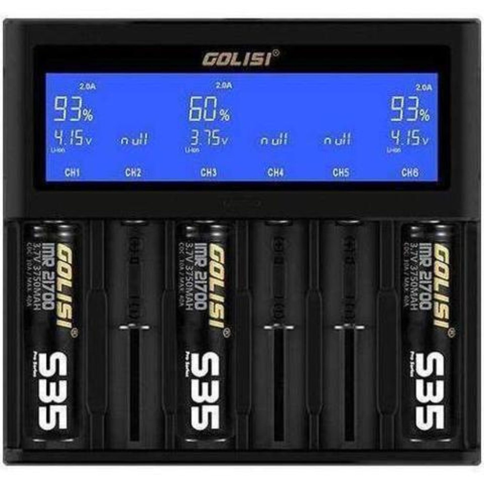 Golisi S6 6 Bay Smart Charger