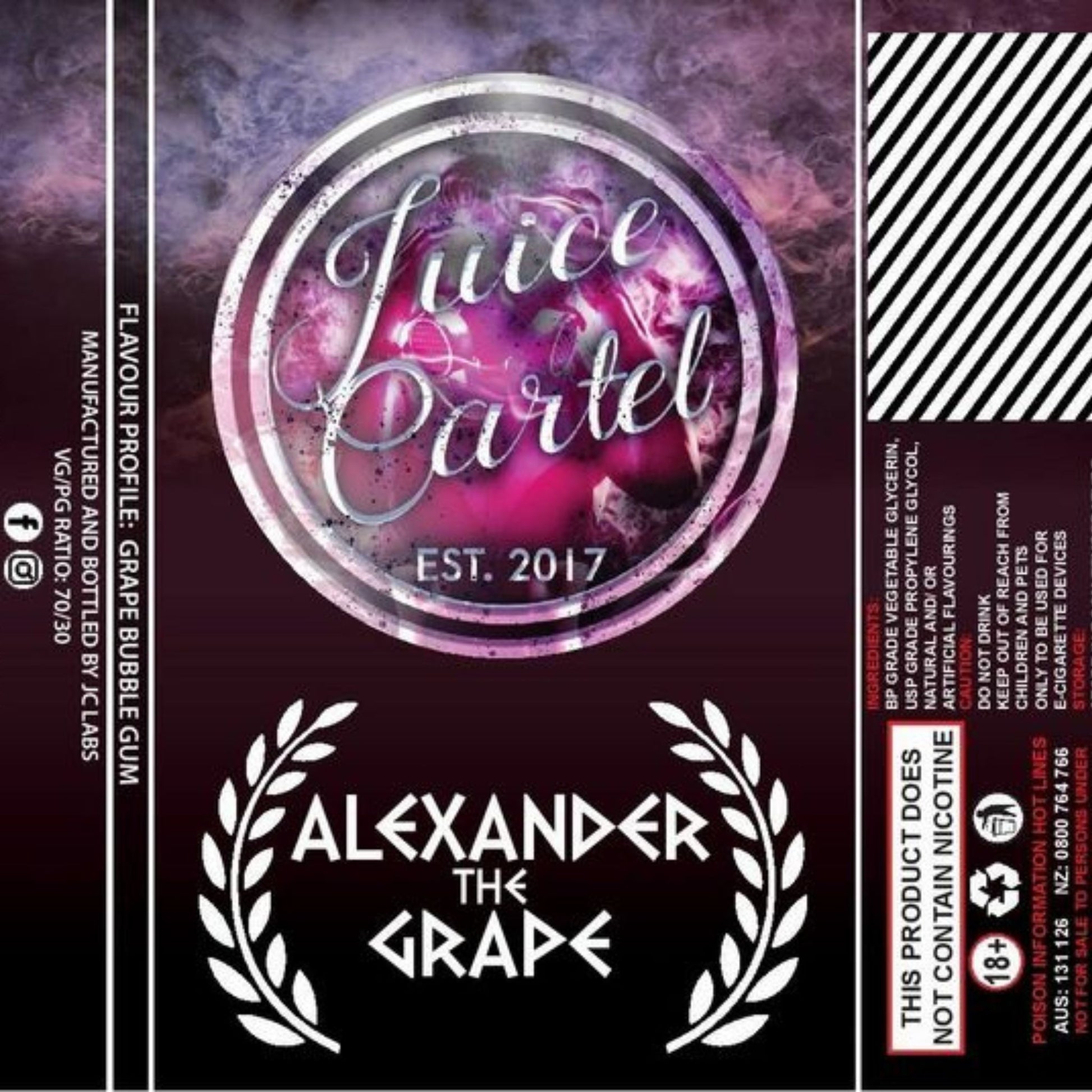 Juice Cartel | Alexander The Grape | 120ml | 500ml | 1000ml