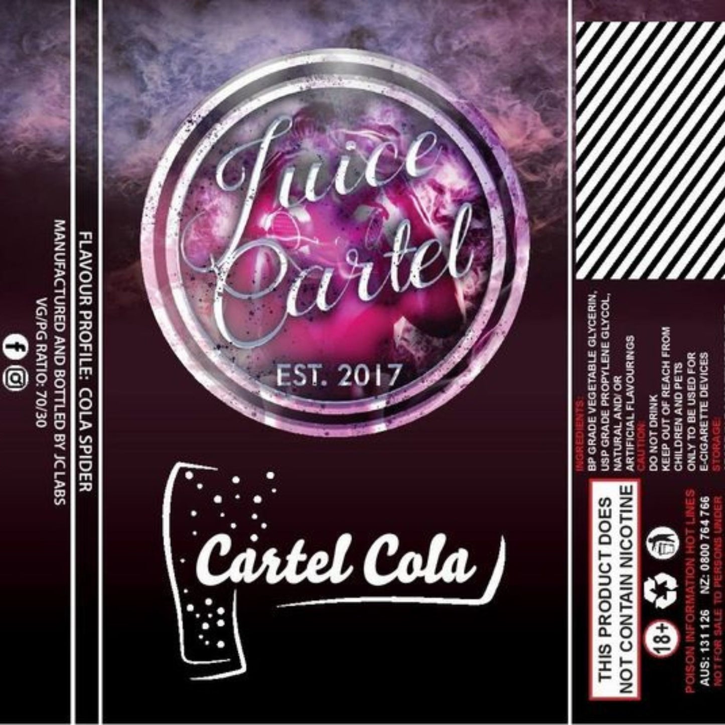 Juice Cartel | Cartel Cola | 120ml | 500ml | 1000ml