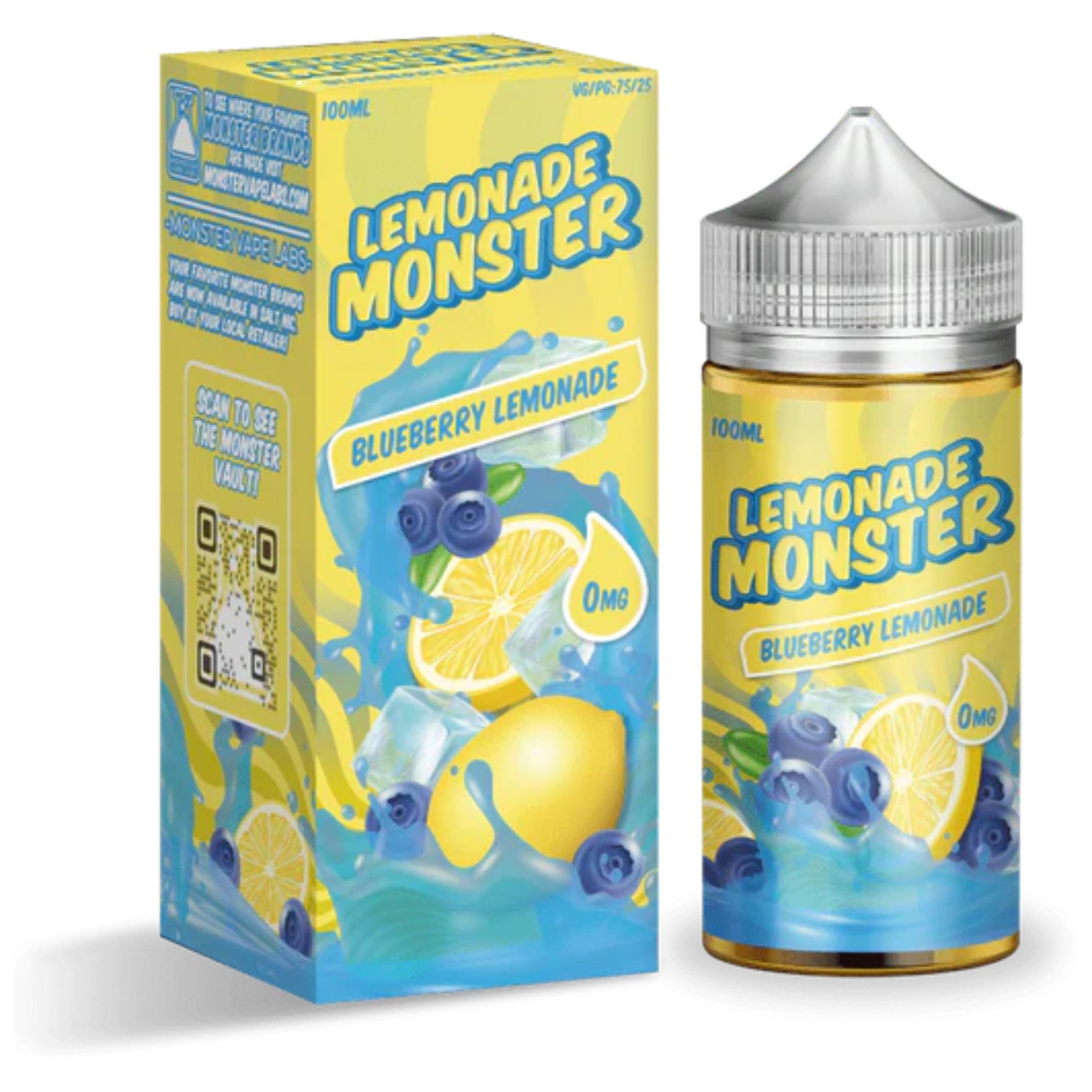 Lemonade Monster | Blueberry Lemonade | 100ml bottle and box