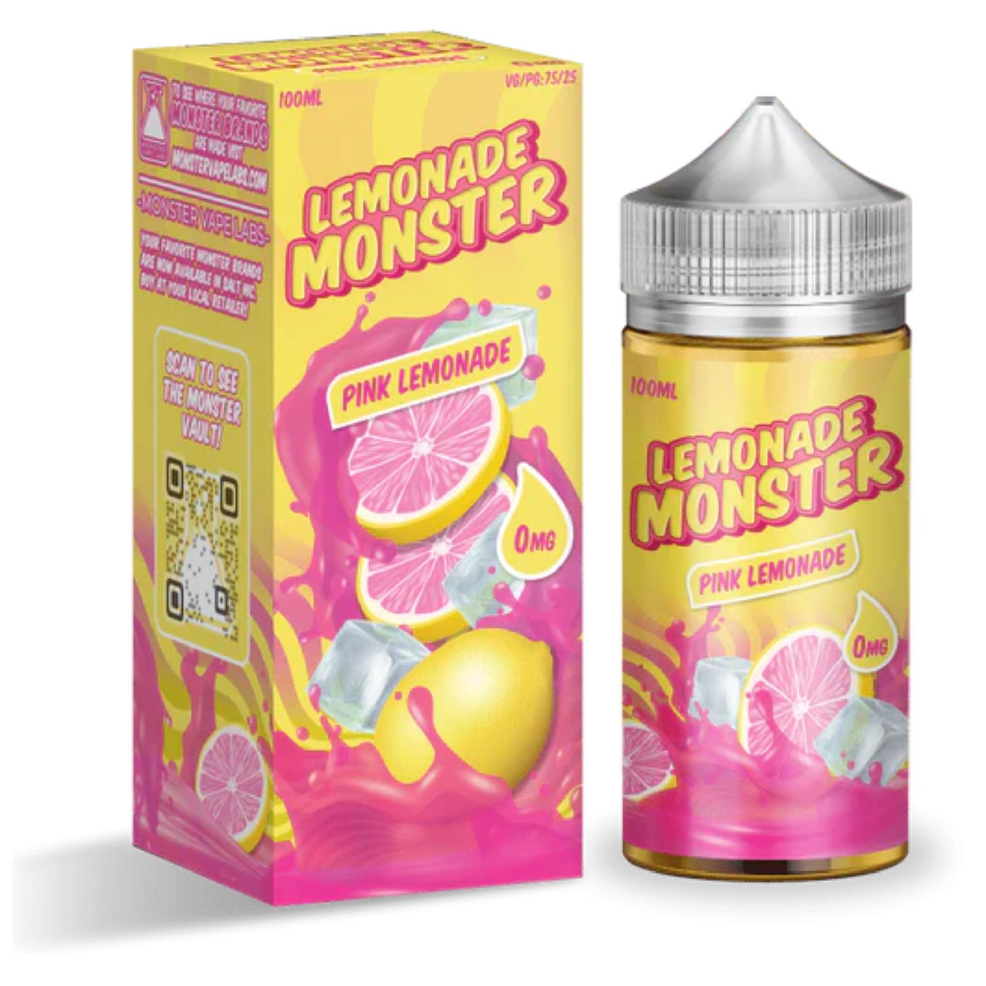 Lemonade Monster | Pink Lemonade | 100ml bottle and box