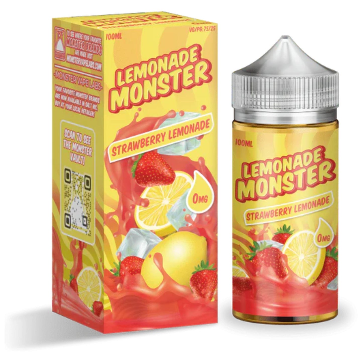 Lemonade Monster | Strawberry Lemonade | 100ml bottle and box