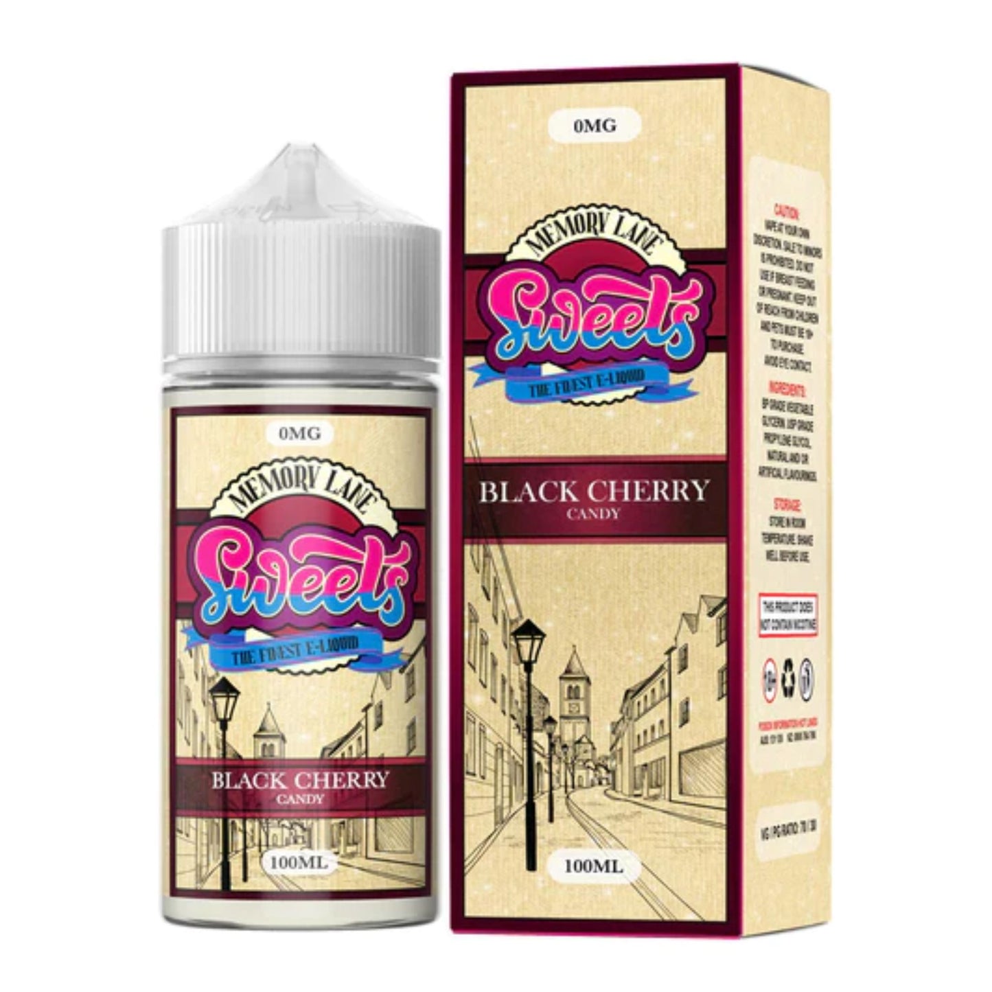 Memory Lane | Black Cherry Candy | 100ml bottle and box