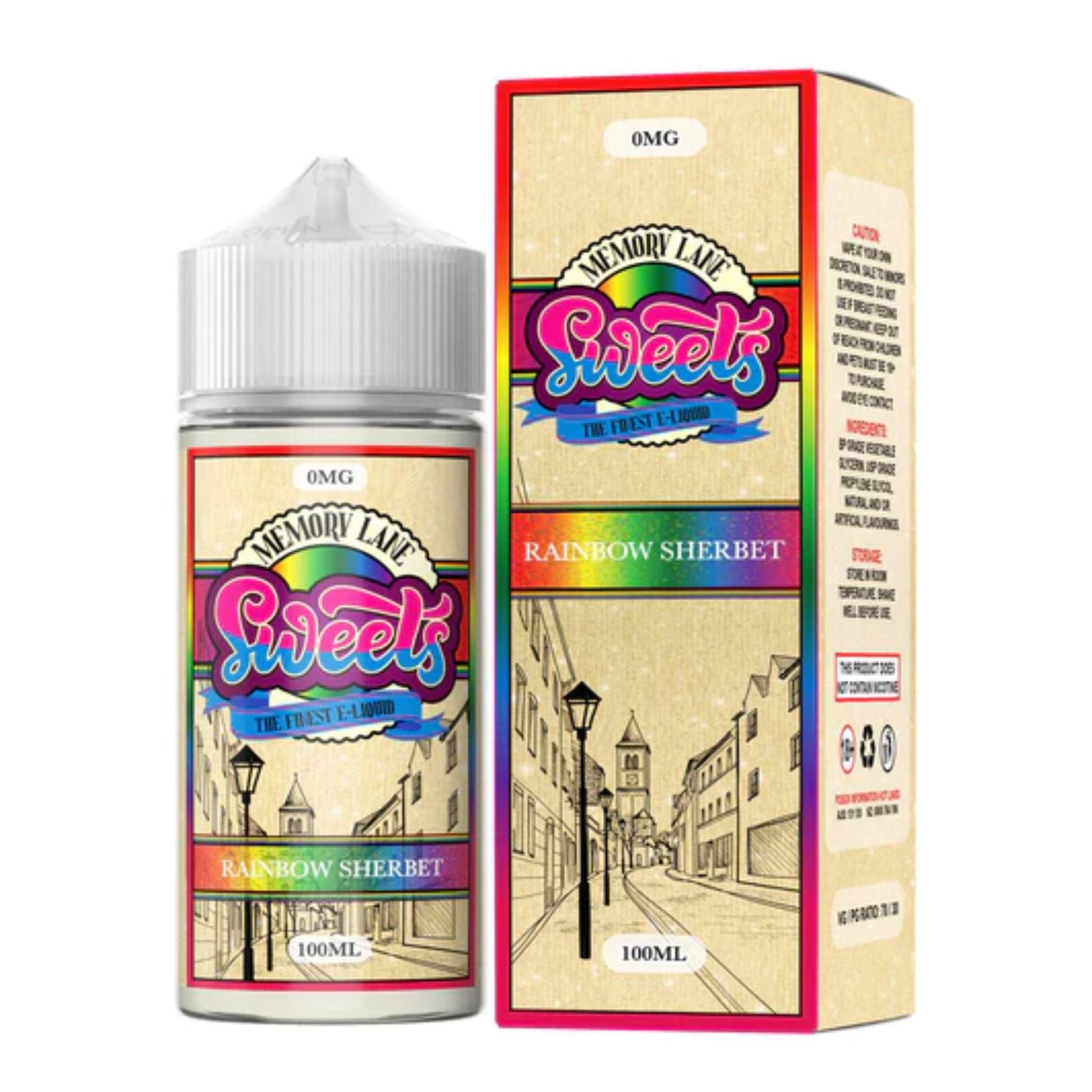 Memory Lane | Rainbow Sherbet | 100ml bottle and box