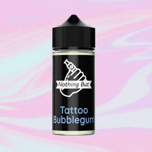 Nothing But | Tattoo Bubblegum | 120ml bottle with colourful background