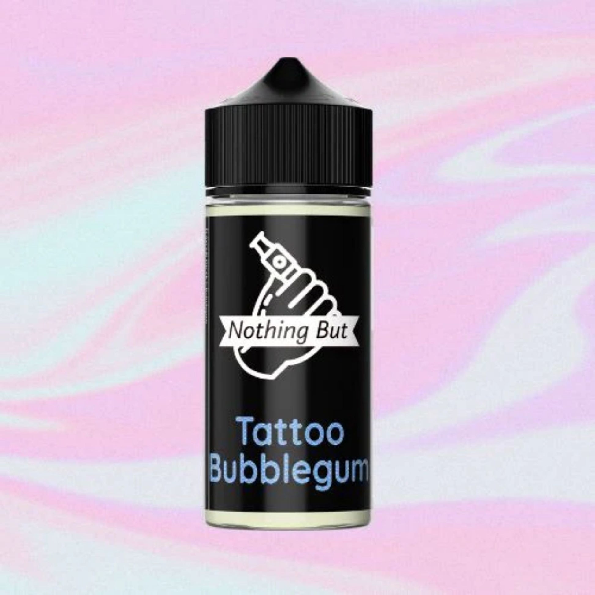 Nothing But | Tattoo Bubblegum | 120ml bottle with colourful background