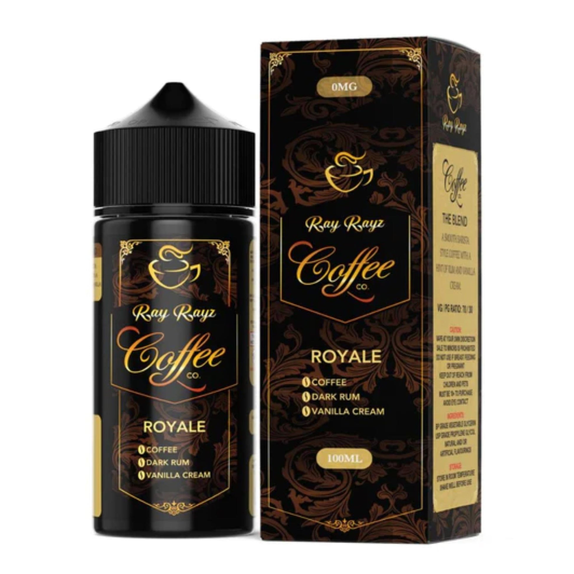 Ray Rayz Coffee Co | Royale | 100ml bottle and box