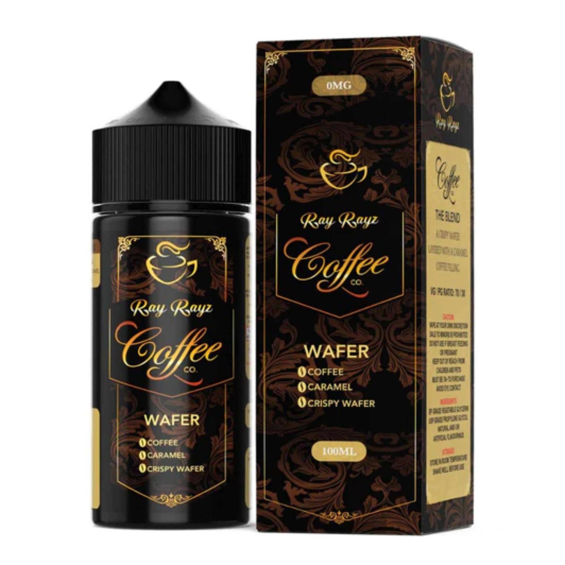 Ray Rayz Coffee Co | Wafer | 100ml bottle and box