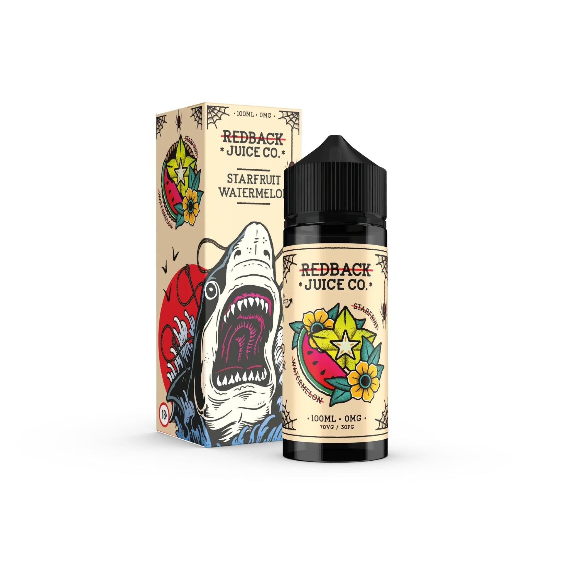 Redback Juice Co | Starfruit Watermelon | 100ml bottle and box