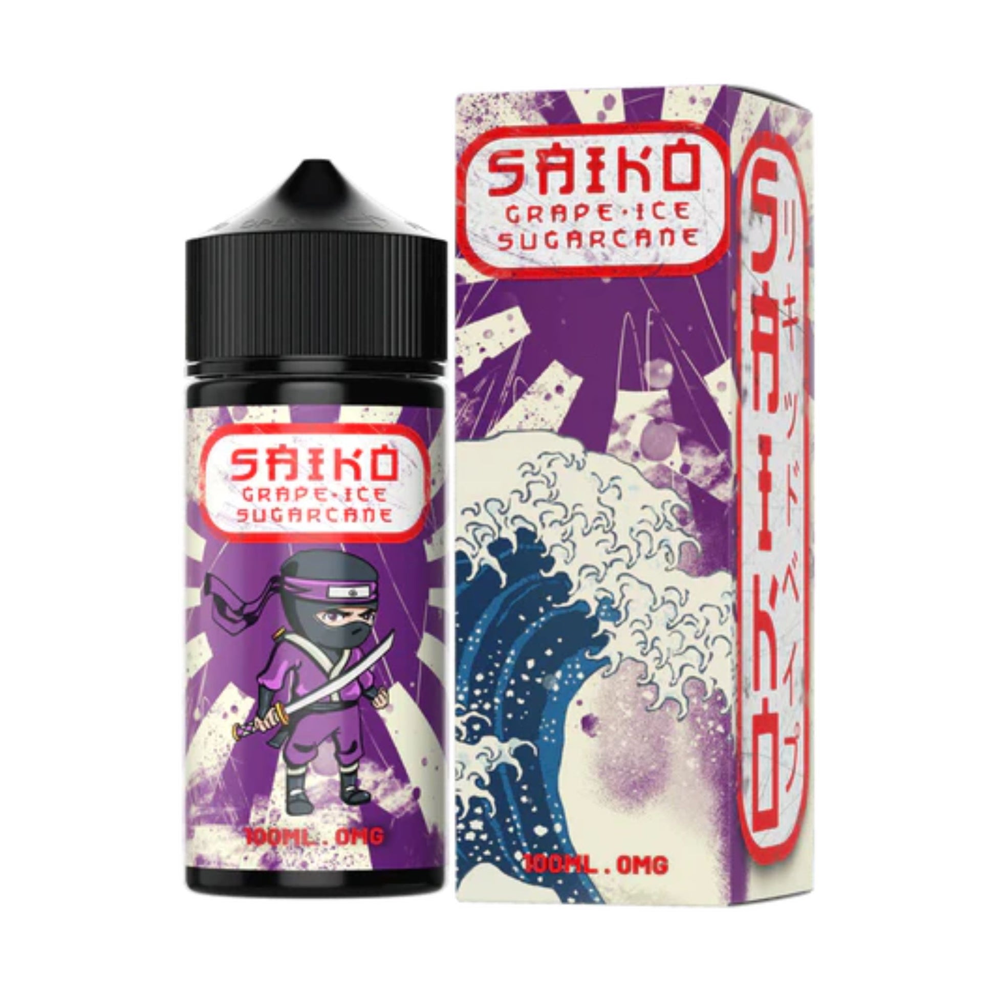 Saiko | Grape Ice Sugarcane | 100ml bottle and box