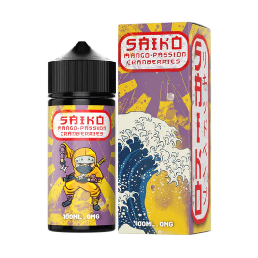 Saiko | Mango Passionfruit Cranberries | 100ml bottle and box