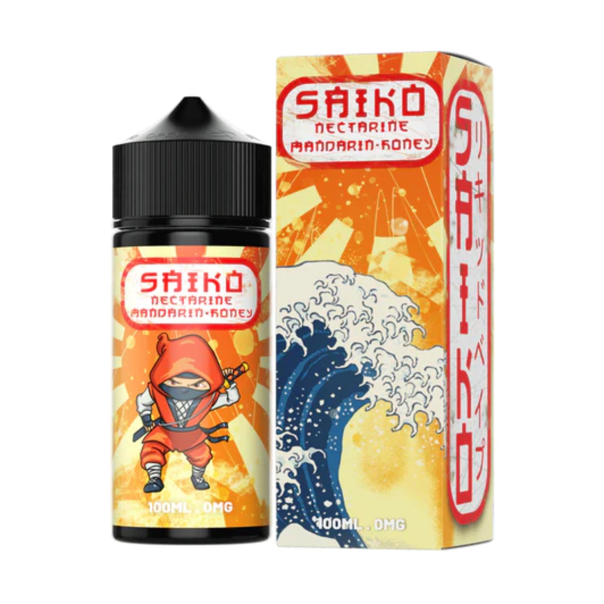 Saiko | Nectarine Mandarin Honey | 100ml bottle and box