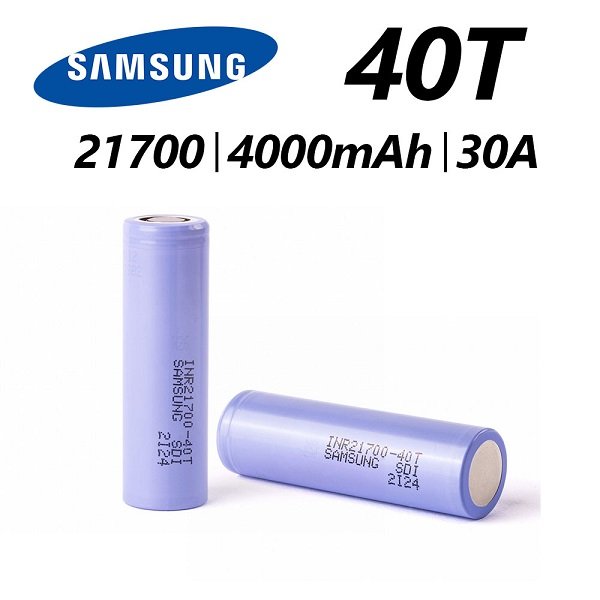 Samsung 40T 21700 4000mAh 30A Battery | 2 Pack