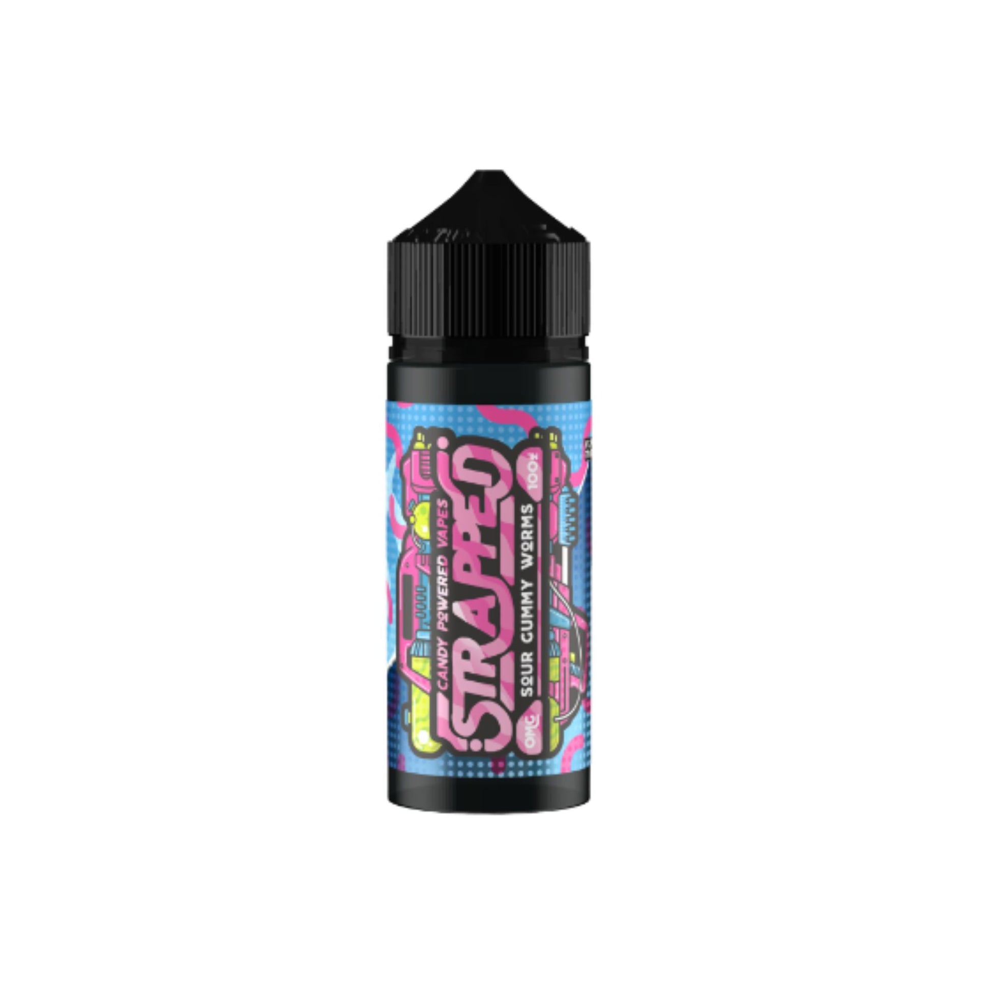Strapped Original | Sour Gummy Worms | 100ml bottle