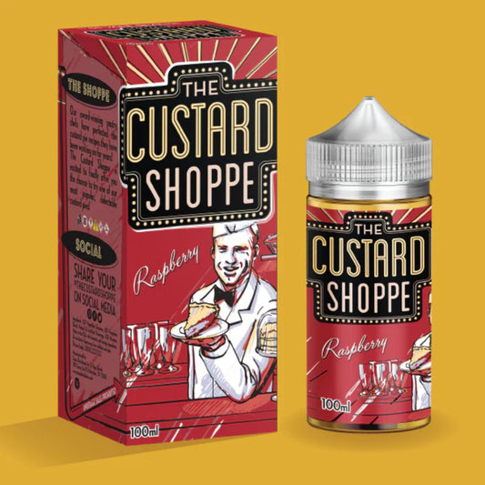 The Custard Shoppe | Raspberry | 100ml bottle and box