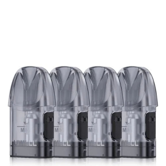 Uwell Caliburn A3 and A3S Replacement Pods | 4 Pack 4 pods side by side
